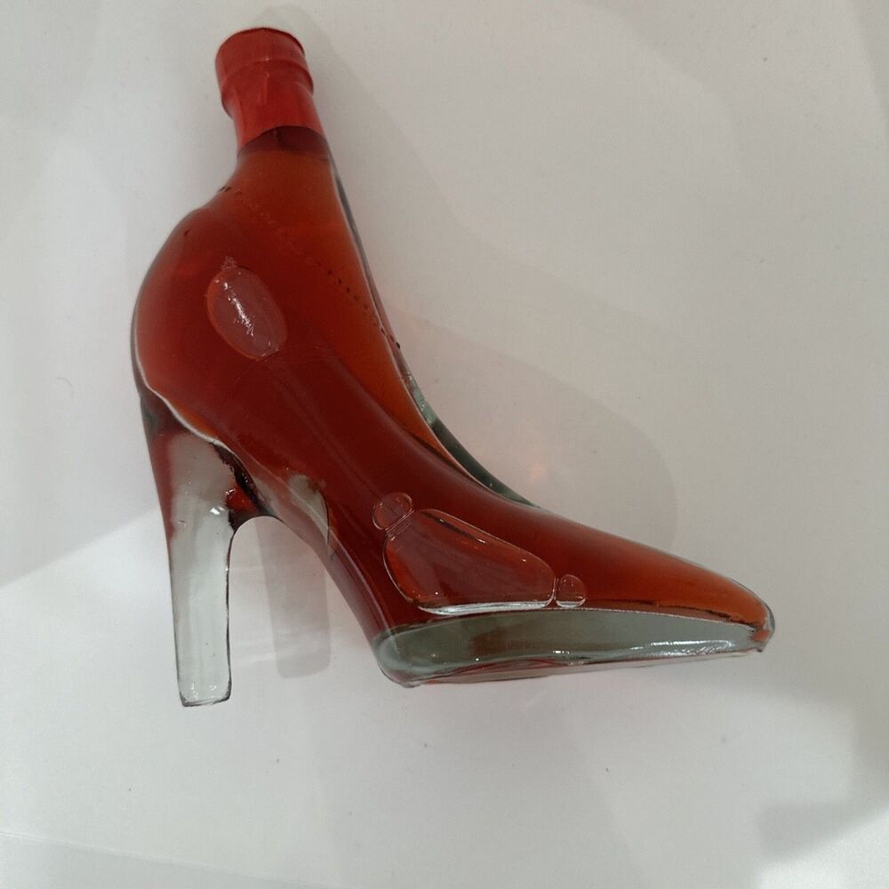 Glass Stiletto Decor Shoe- Red FOR Display Only Heel 8.5”Tall New Sealed Full - Picture 6 of 6